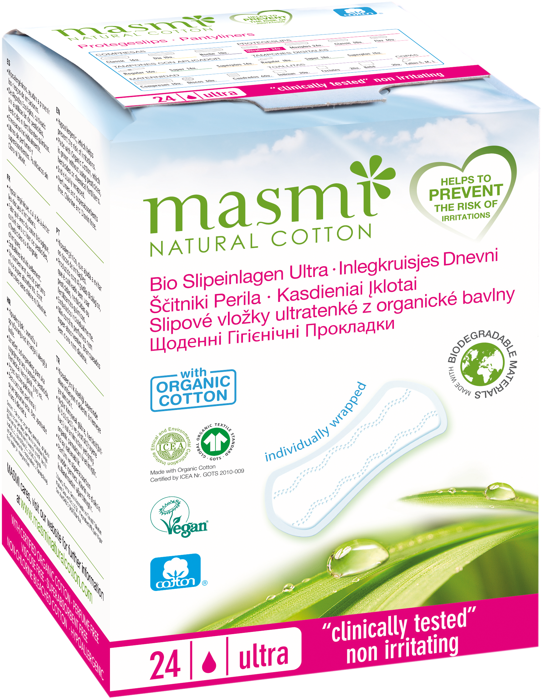 Bio Slipeinlage Ultra Masmi